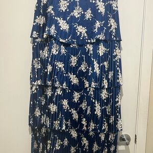 Abercrombie & Fitch Navy Floral Top and Skirt